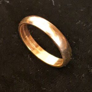 McGrath Hamin Rolled Gold Plated Mens Ring 10K RGP ->M-H<- Vintage 50s Size 8
